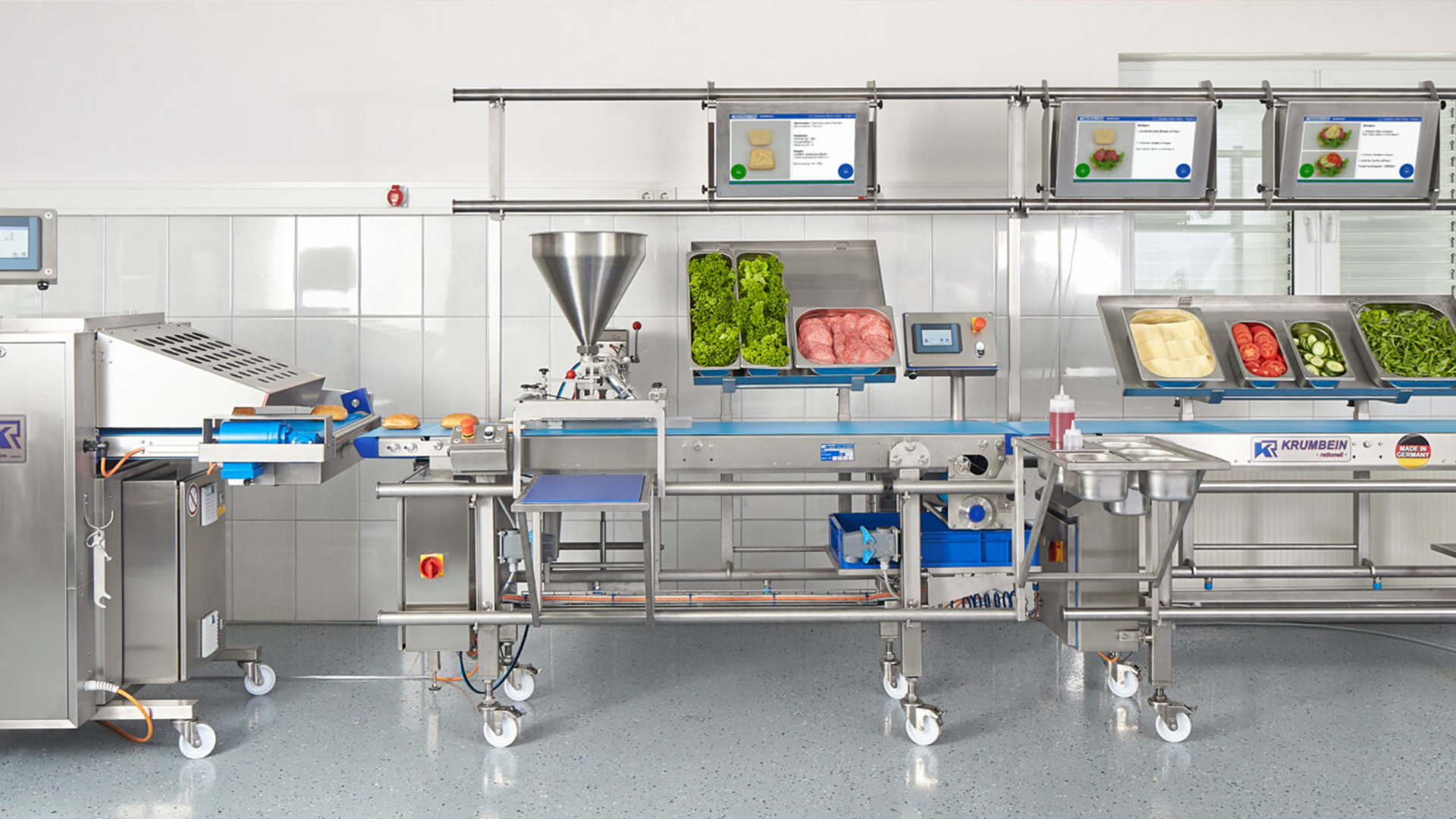Automatizarea Producției de Sandwich-uri și Gustări: Eficiență, Modularitate și Igienă cu Krumbein SnackFlexLine
